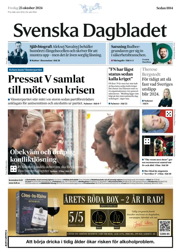 Read full digital edition of Svenska Dagbladet newspaper from Sweden