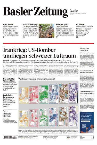 Front page of  newspaper from 