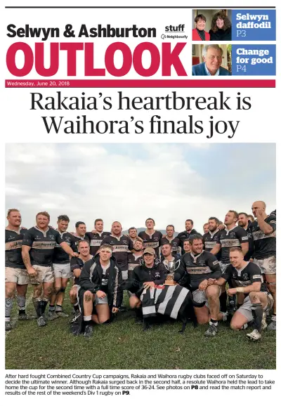 Front page of  newspaper from 