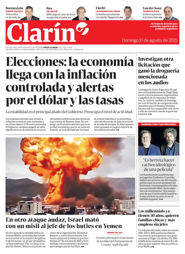 Read full digital edition of Clarin newspaper from Argentina