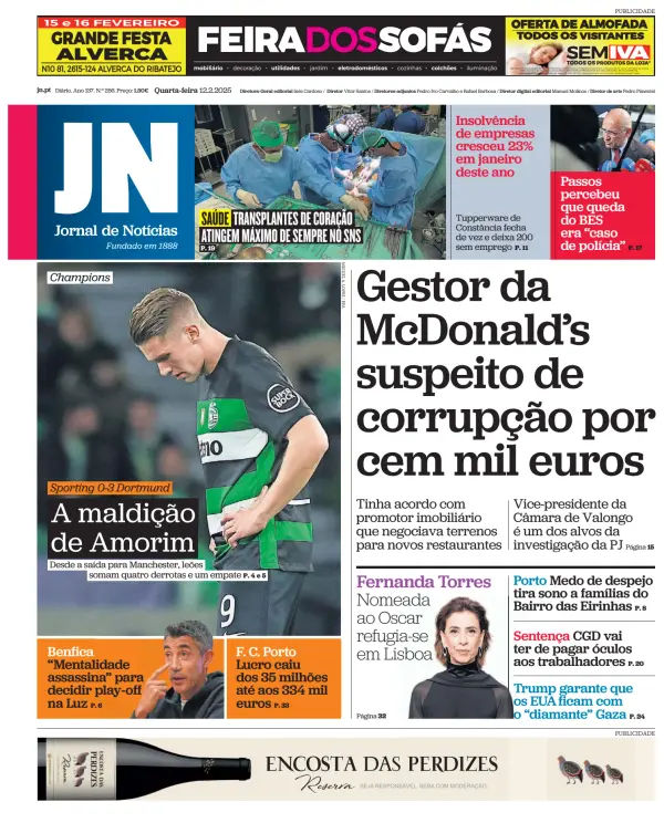 Read full digital edition of Jornal de Noticias newspaper from Portugal