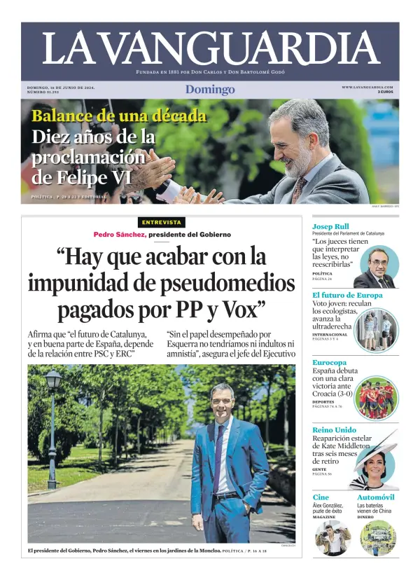 Read full digital edition of La Vanguardia newspaper from Spain
