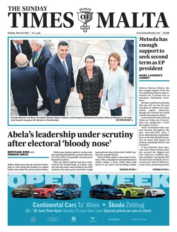Read full digital edition of The Sunday Times of Malta newspaper from Malta