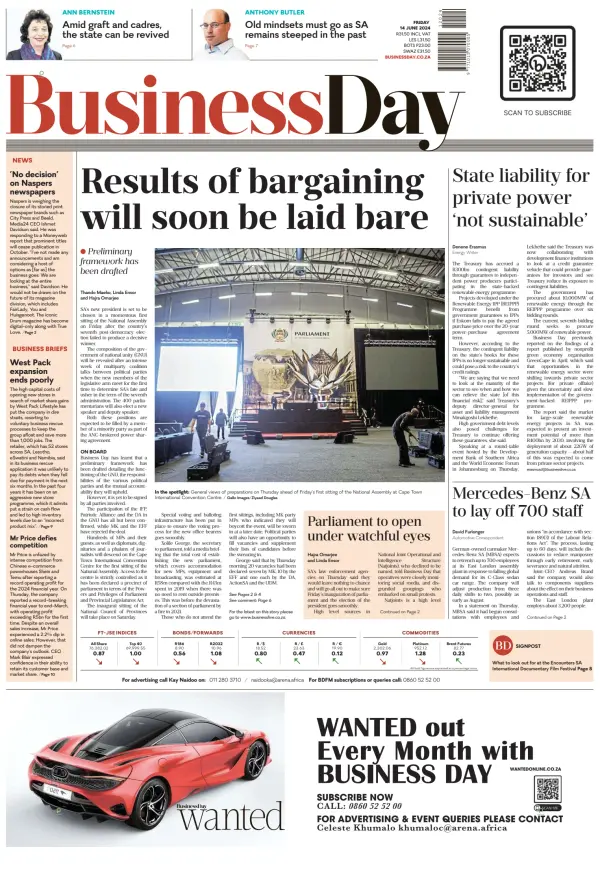 Read full digital edition of Business Day (South Africa) newspaper from South Africa