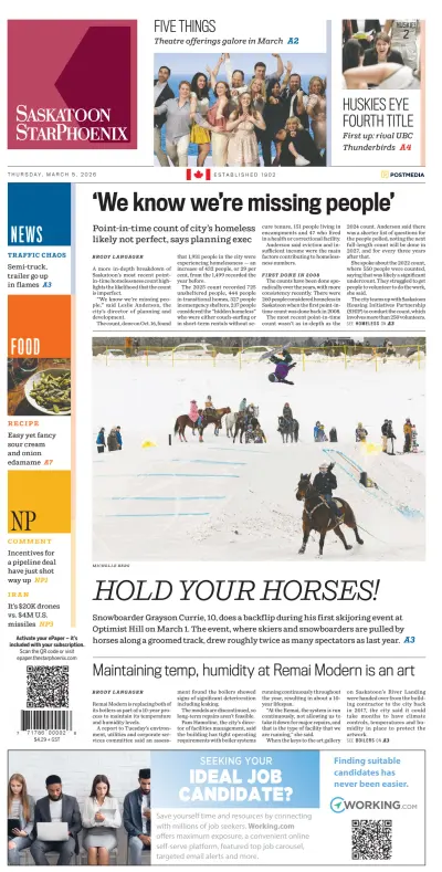 Front page of  newspaper from 