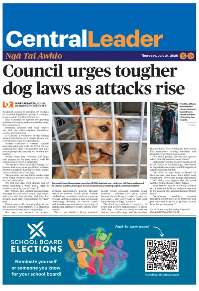 Front page of  newspaper from 