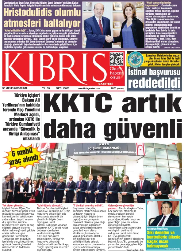 Read full digital edition of Kibris Gazetesi newspaper from Northern Cyprus