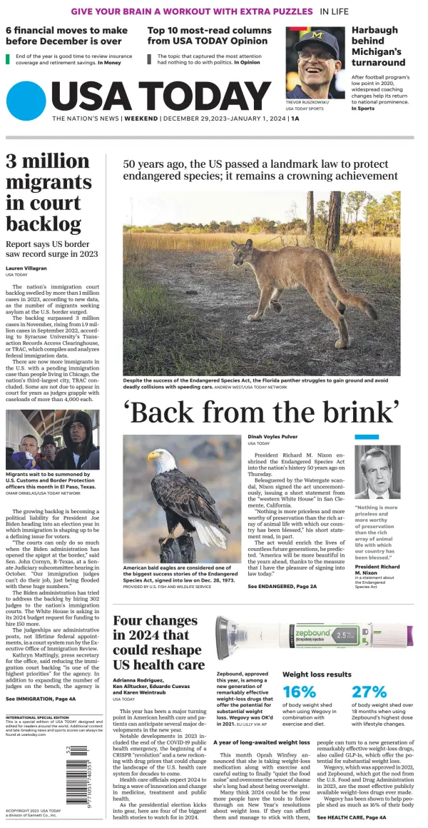 USA Newspaper Front Pages Paperboy Online Newspapers