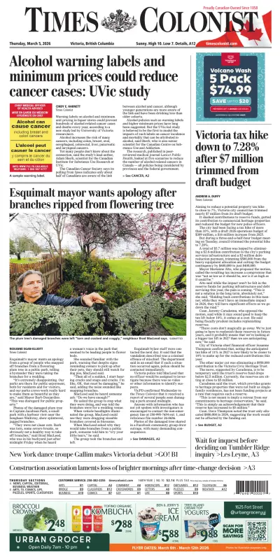 Front page of  newspaper from 