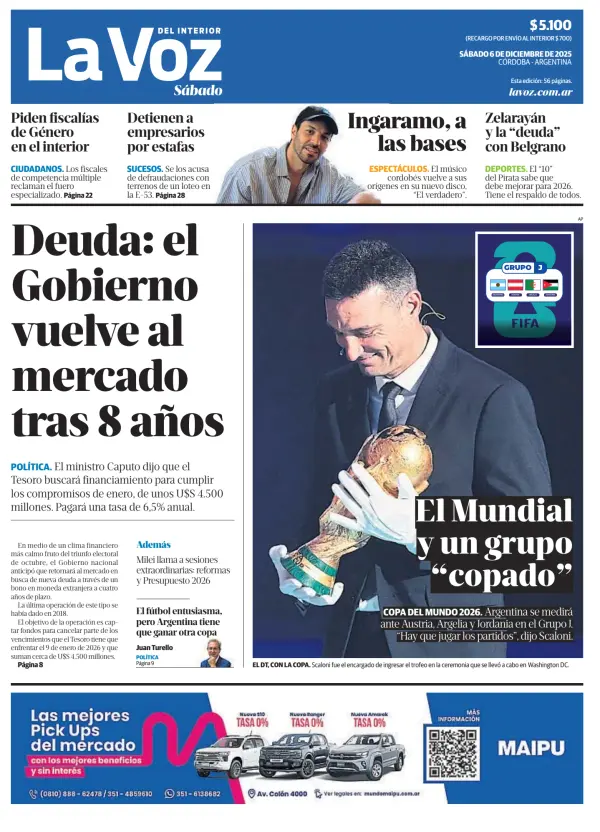 Argentine Newspaper Front Pages Paperboy Online Newspapers