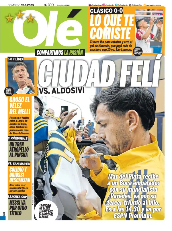 Read full digital edition of Ole newspaper from Argentina
