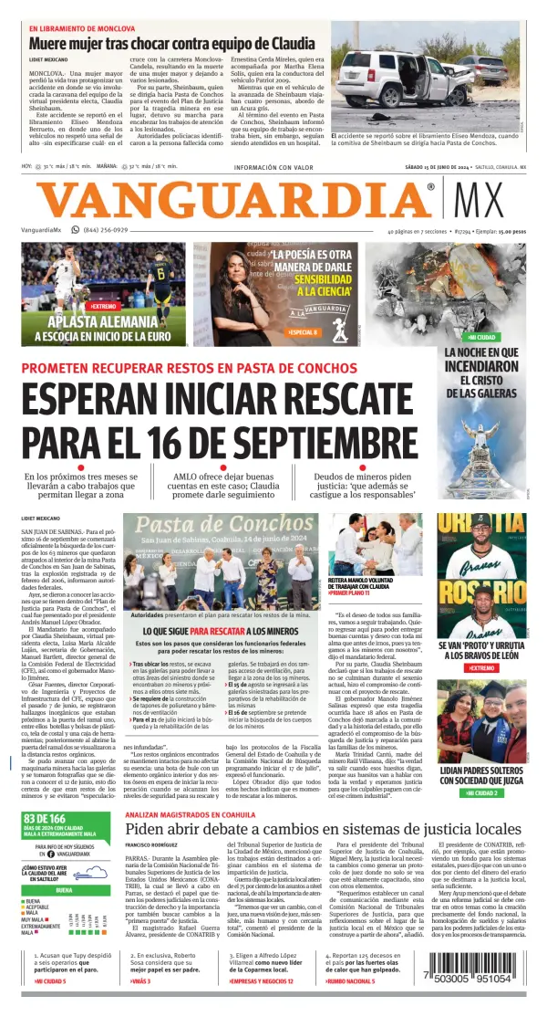 Read full digital edition of Vanguardia newspaper from Mexico