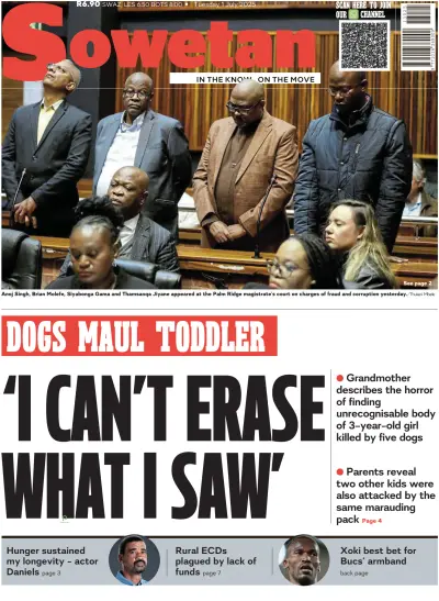 Front page of newspaper from 