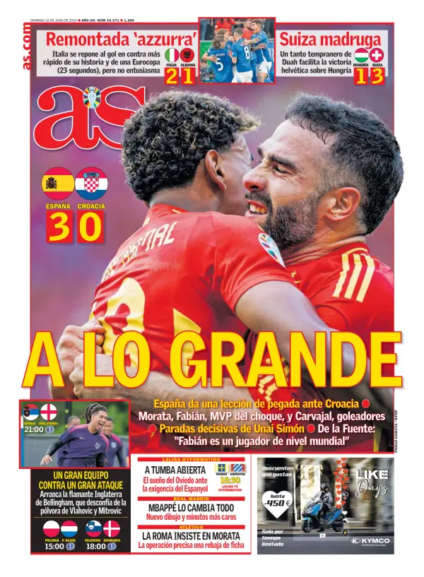 Read full digital edition of Diario As (Baleares) newspaper from Spain
