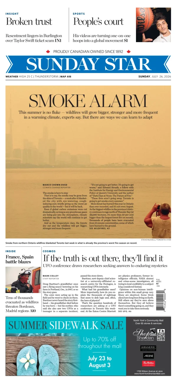 Canadian newspaper front pages paperboy online newspapers