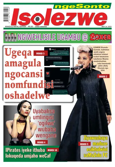 Front page of newspaper from 