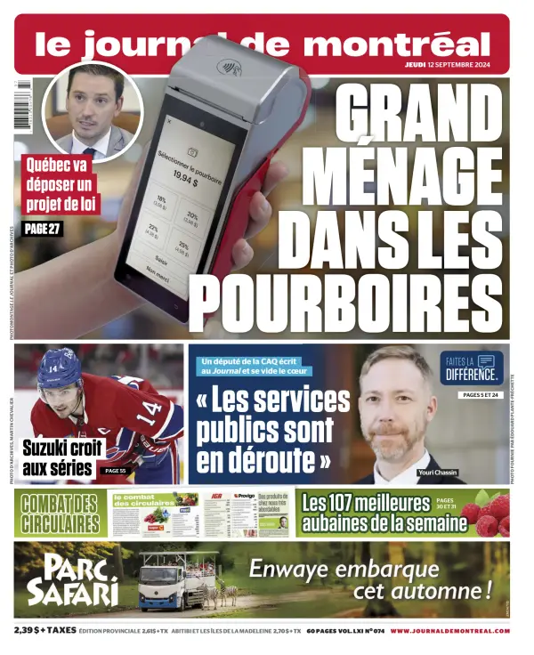 Read full digital edition of Le Journal de Montreal Online newspaper from Canada