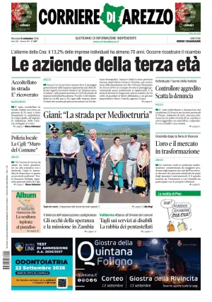 copertina del libro Corriere di Arezzo