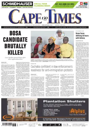 Cape Times newspaper online