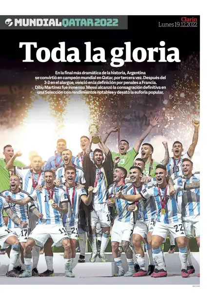 Clarín Deportivo edición histórica: Argentina Campeón