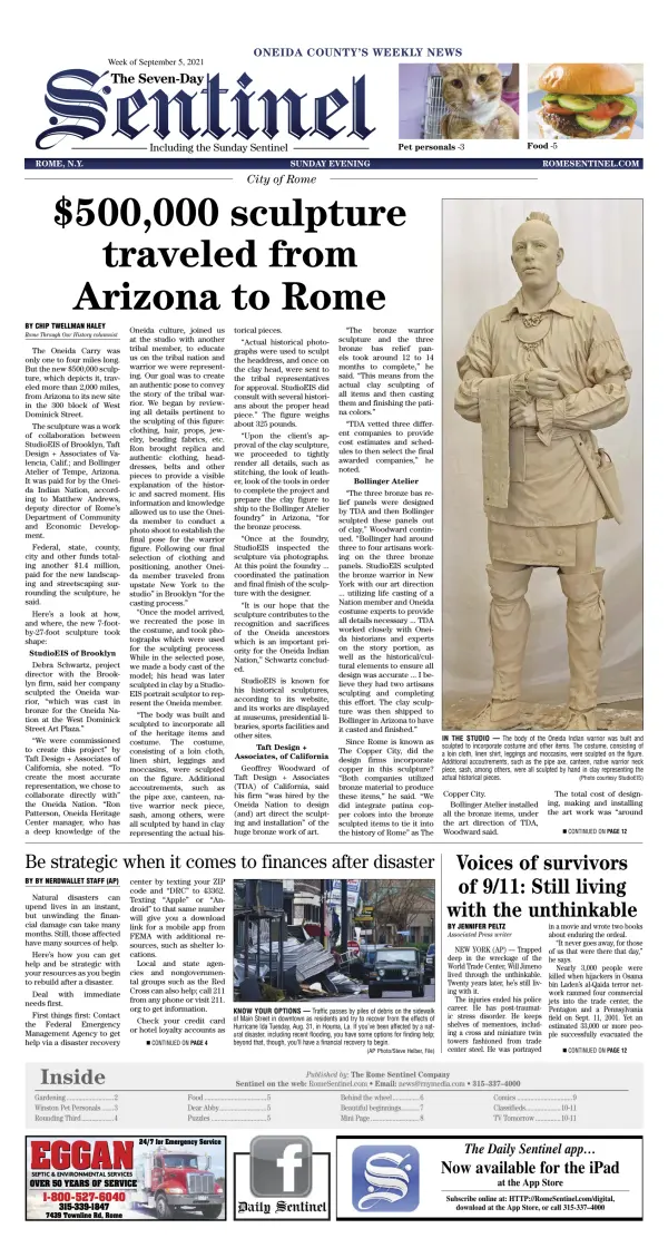 Rome Daily Sentinel Replica Edition