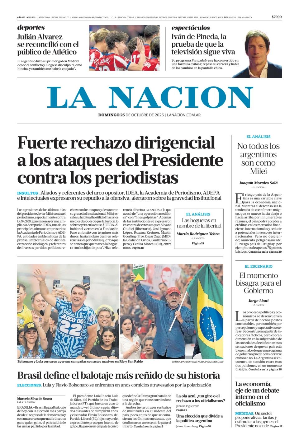 La Nación del 25/10/20262