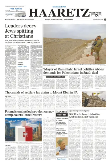 Haaretz - English Edition - 4 oct. 2023