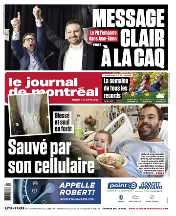 Le Journal de Montréal - 3 oct. 2023