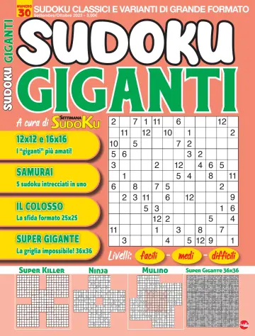 Sudoku Giganti - 10 Aug 2023