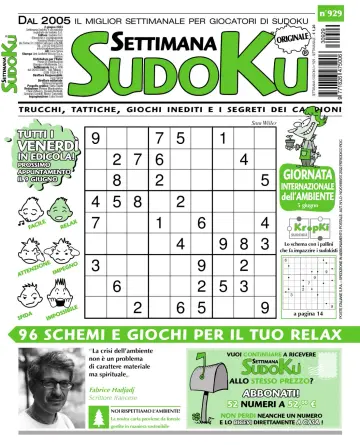 Settimana Sudoku - 31 May 2023