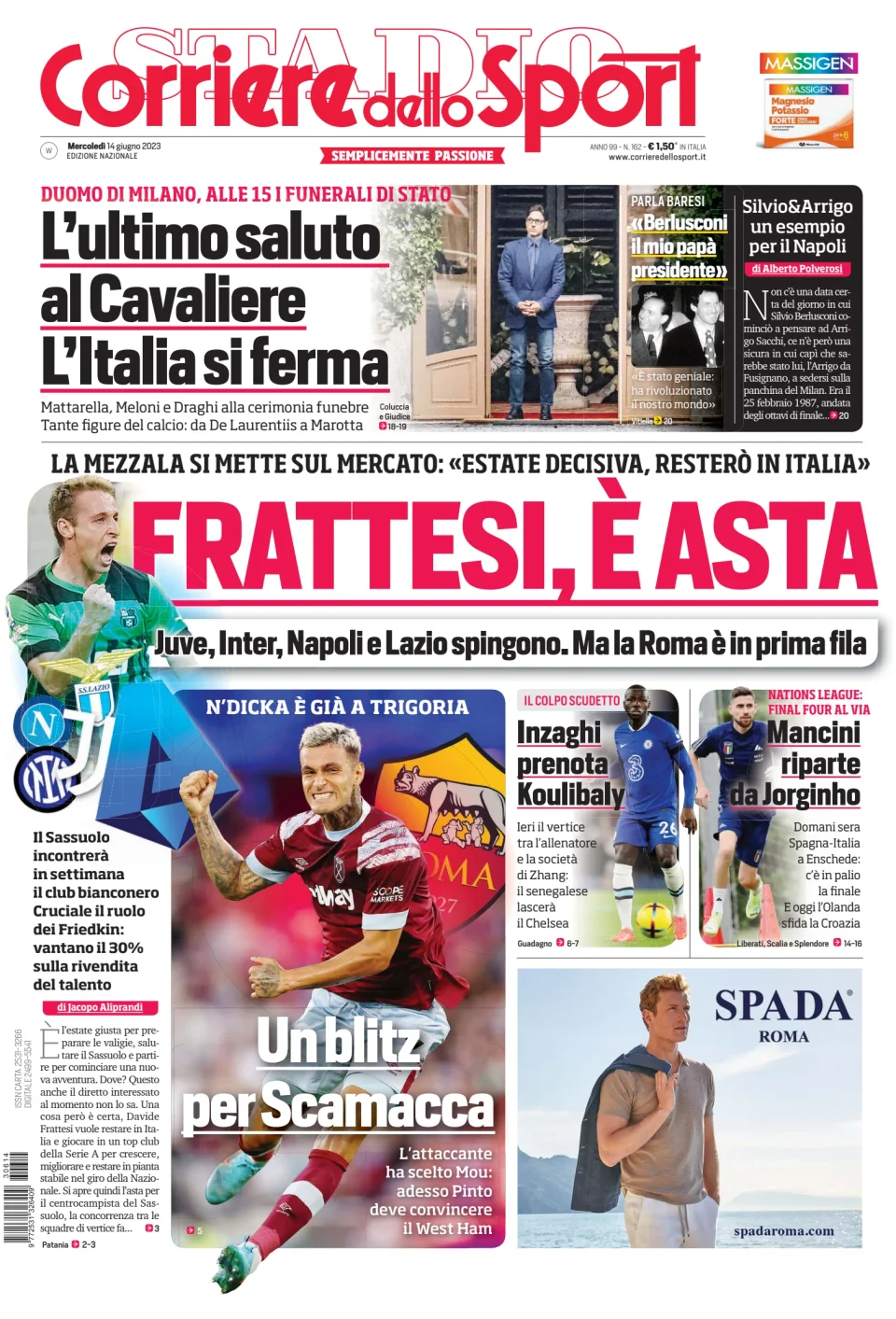Rassegna stampa Juve: prime pagine quotidiani sportivi – 24 giugno 2023