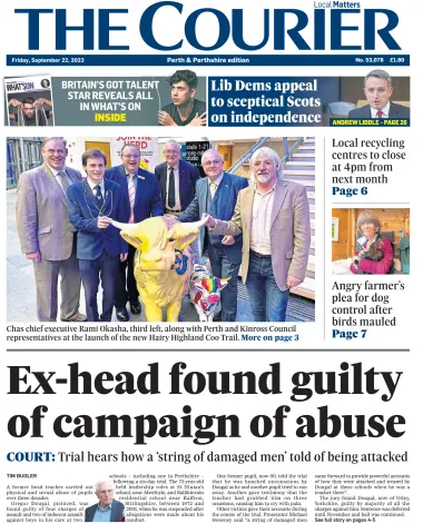 The Courier & Advertiser (Perth and Perthshire Edition) - 22 Sep 2023