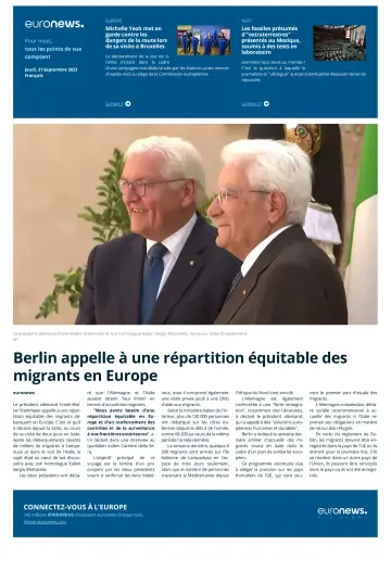 EuroNews (Français) - 21 Sep 2023