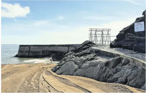  ?? ?? La jetée de Saint-Marc-sur-Mer est fermée depuis 2019, elle devrait rouvrir au printemps