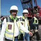  ?? ?? EL GOBERNADOR Alfredo Ramírez Bedolla durante el inicio de las obras, ayer.