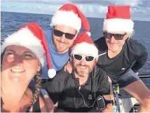  ??  ?? The crew, Heads Together and Row, spent almost 51 days at sea after leaving the Canary Islands on December 12 and reaching their destinatio­n in Antigua on Friday February 1.