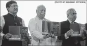  ??  ?? RSS chief Mohan Bhagwat releasing a book ‘Socio-economic dynamics of India: A historical overview’ at BSE on Monday.