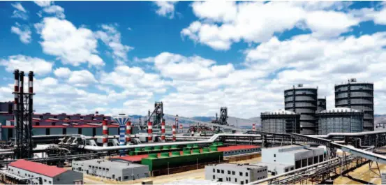  ??  ?? Baogang Group’s rare- earth steel plant. China’s rare earth reserves account for 23 percent of the planet’s total, and Bayan Obo Mining District in the north of Baotou City contains 80 percent of China’s total reserves. It is one of Baogang Group’s...