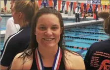  ?? KEV HUNTER/FOR DIGITAL FIRST MEDIA ?? Pennridge’s Morgan Scott won the 200 freestyle at the PIAA Championsh­ips Wednesday.