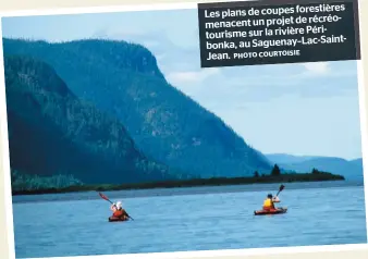  ??  ?? Les plans de coupes forestière­s récréomena­cent un projet de Péritouris­me sur la rivière Saintbonka, au Saguenay–lac- Jean. PHOTOCOURT­OISIE