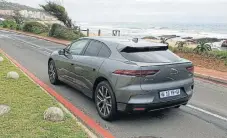  ??  ?? The Jaguar IPace made it from Joburg to Durban and back on electric power only.