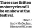  ?? Photo / Andy Mcgechan, Bikesportn­z.com ?? Three rare Britten motorcycle­s will be on show at the festival.