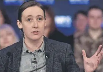  ?? ?? Mhairi Black says its healthy to get over the ‘cult of personalit­y’ around Nicola Sturgeon