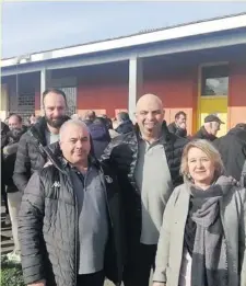  ?? Photo DR ?? Gurthrö Steenkamp participe au renouveau du club haut-garonnais. Il était présent aux repas des anciens organisé avant le match contre La Save.