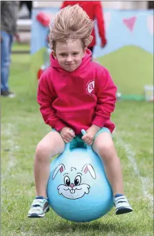  ??  ?? Emily Parry enjoying the fair day in Baltray.