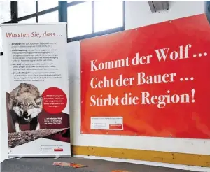  ?? BILD: SN/ FACEBOOK ?? Der Wolf als akute Gefahr für Mensch und (Nutz-)Tier.