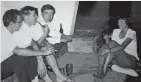  ??  ?? The gang: In Zambia in 1965