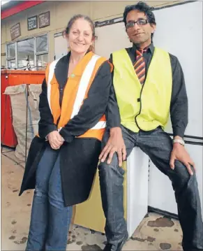  ??  ?? Left cold: Stolen fridges are harming the environmen­t and leaving recyclers Trash Palace out of pocket, say its general manager Elizabeth Coluzzi and Porirua City Council zero waste co-ordinator Tushara Kodikara.