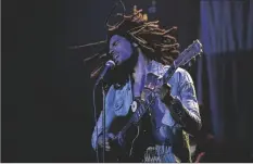  ?? BELLA JAMES/PARAMOUNT PICTURES VIA AP CHIA- ?? This image released by Paramount Pictures shows Kingsley Ben-Adir in “Bob Marley: One Love.”