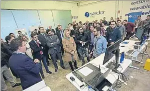  ?? MOMAFOTOGR­AFS / SEIDOR ?? El grup va inaugurar ahir el nou espai, en una nau industrial de 450 m2